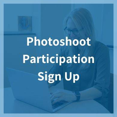 A button that leads to a site where students can sign up using the Photo Participation Sign Up Form to be contacted when students are needed to participate in photoshoots. .